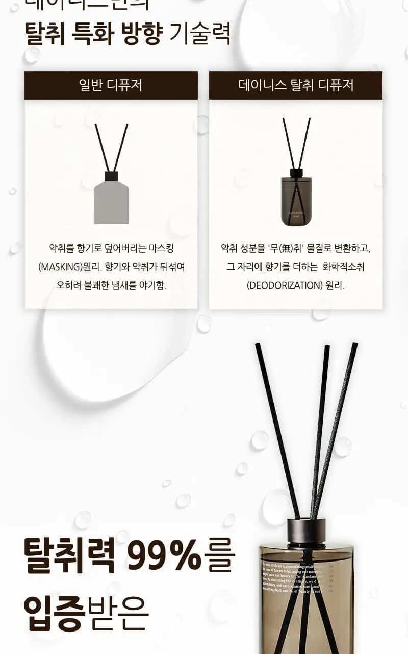 데이니스 탈취 디퓨저 클린 블랭킷 500ml 2개입 상세페이지 8