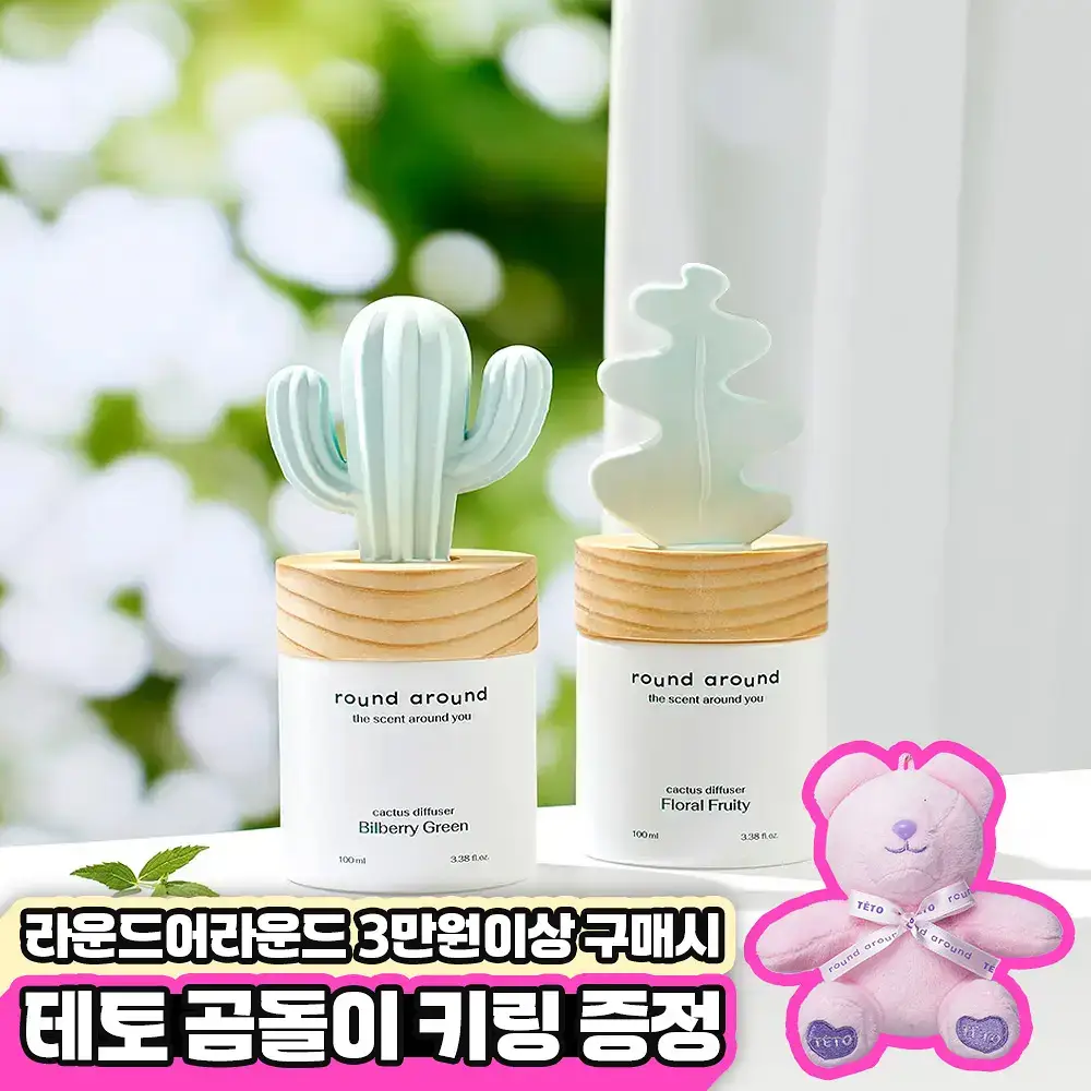 라운드어라운드 선인장 디퓨저 2종 택1