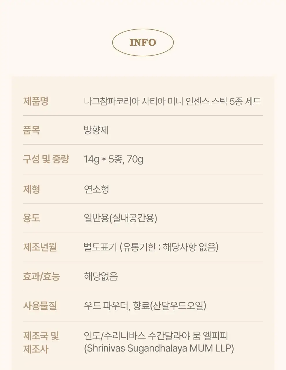 사티아 나그참파 인센스/인센스홀더/룸스프레이/홀더기획 20종 택1 상세페이지 201