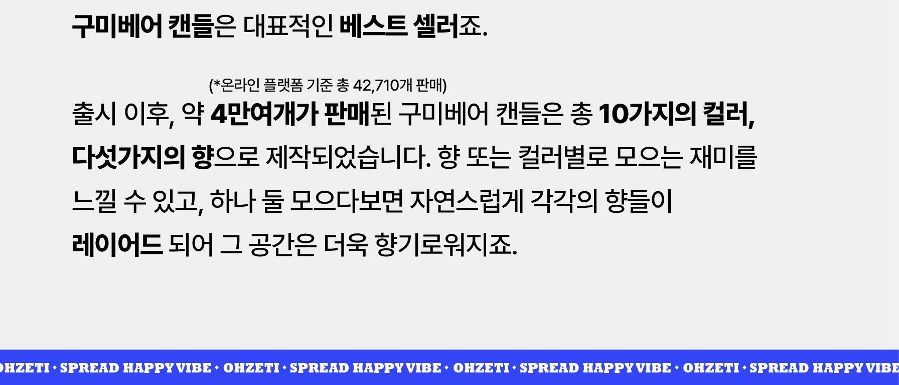 오제티 구미베어 캔들 (옐로우-C타입) 45g 상세페이지 9