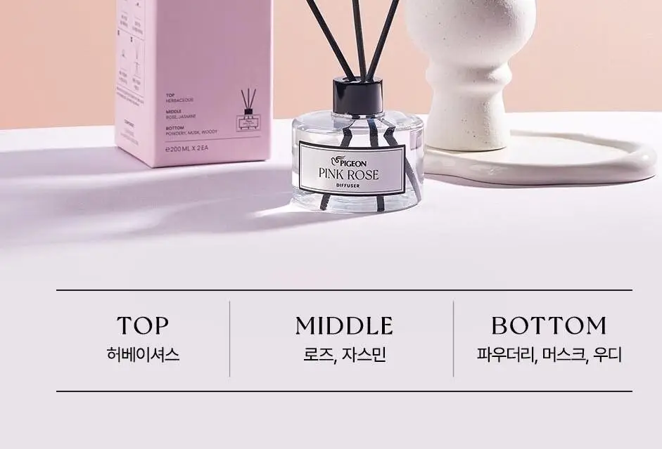 피죤 디퓨저 200ml 2개입 핑크로즈 상세페이지 12