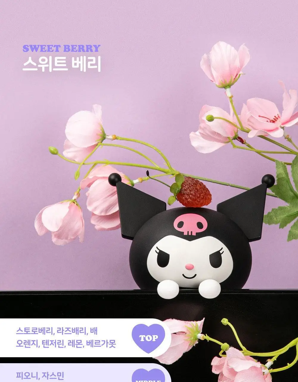 로이체 산리오 모니터 걸이형 방향제 8ml 3종 중 택1(마이멜로디/쿠로미/시나모롤) 상세페이지 14