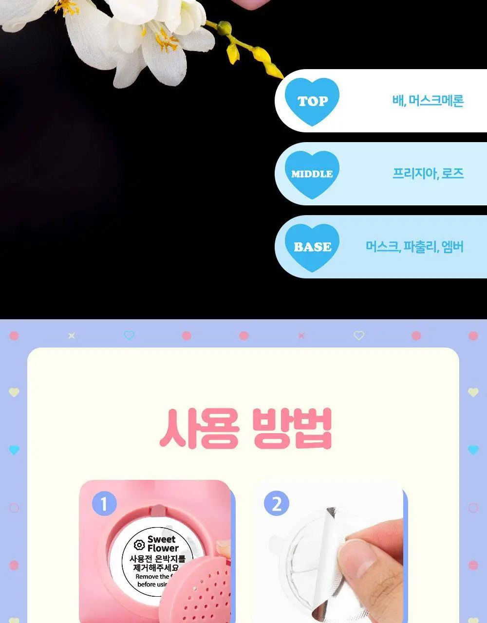 로이체 산리오 모니터 걸이형 방향제 8ml 3종 중 택1(마이멜로디/쿠로미/시나모롤) 상세페이지 16
