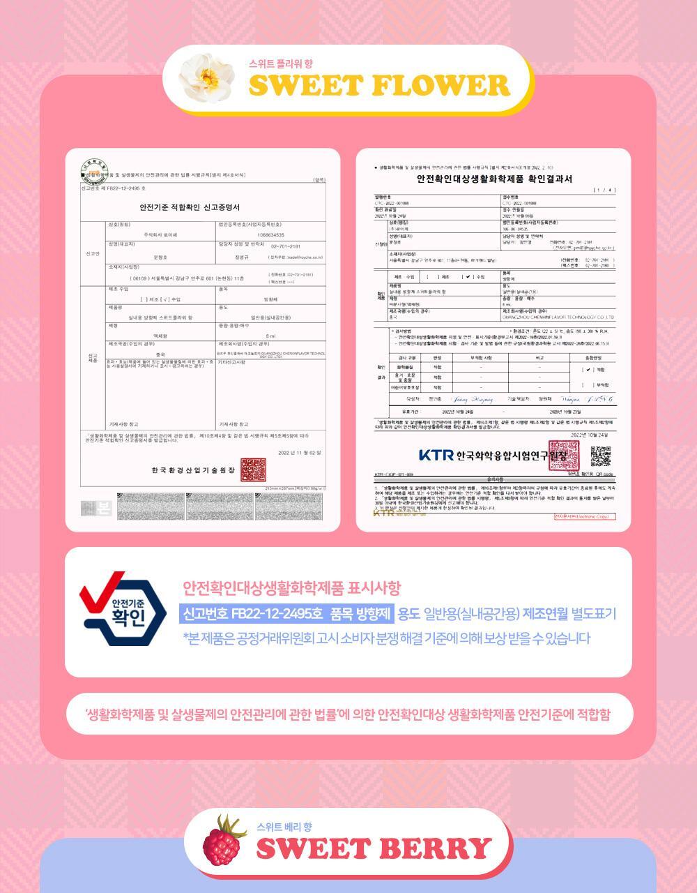로이체 산리오 모니터 방향제 리필액 8ml * 2개입(스위트플라워,스위트베리) 상세페이지 31