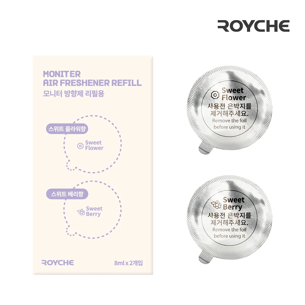 로이체 산리오 모니터 방향제 리필액 8ml * 2개입(스위트플라워,스위트베리)