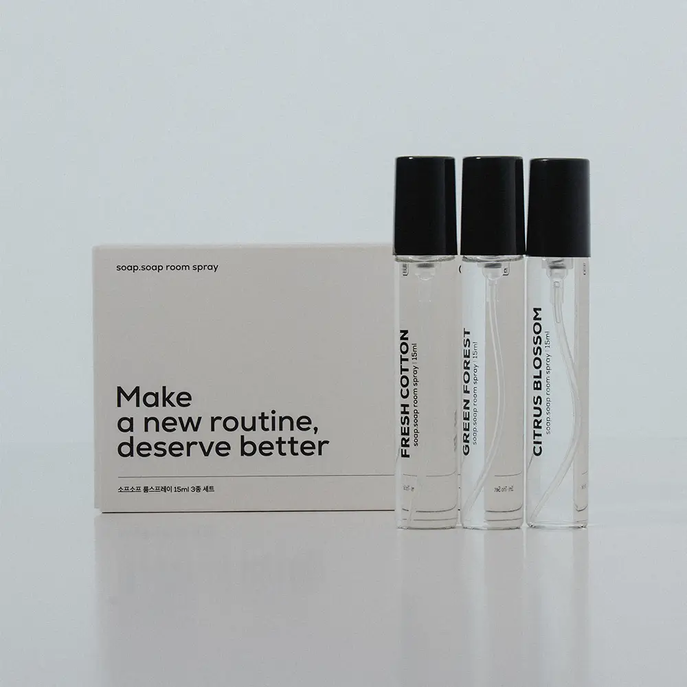 소프소프 룸스프레이 15ml 3종 기획