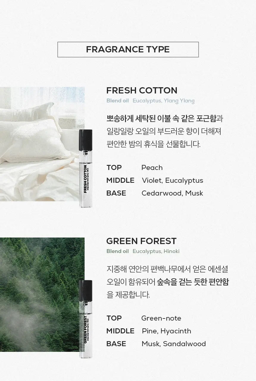 소프소프 룸스프레이 250ml &15ml 4종 택 1 상세페이지 10