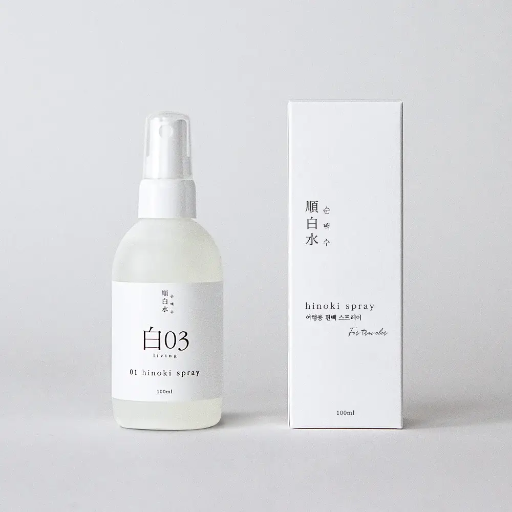 순백수 편백 스프레이 탈취제 100ml (섬유향수 & 드레스퍼퓸)