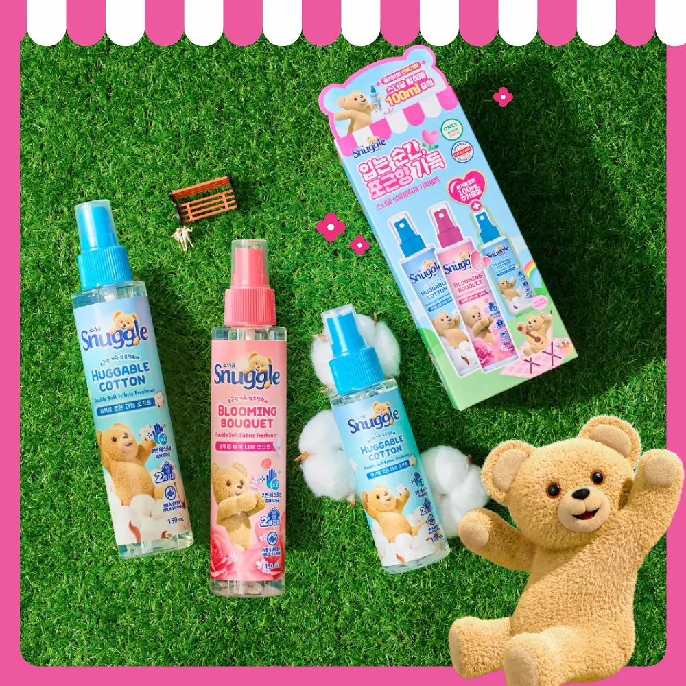 스너글 섬유탈취제 150ml 단품 /100ml 추가증정 기획 택 1