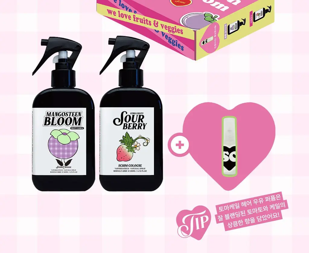 스침 섬유 공간 향수 200ml 듀오 (사워베리, 망고스틴블룸)+헤어 우유 퍼퓸 10ml 기획 상세페이지 2