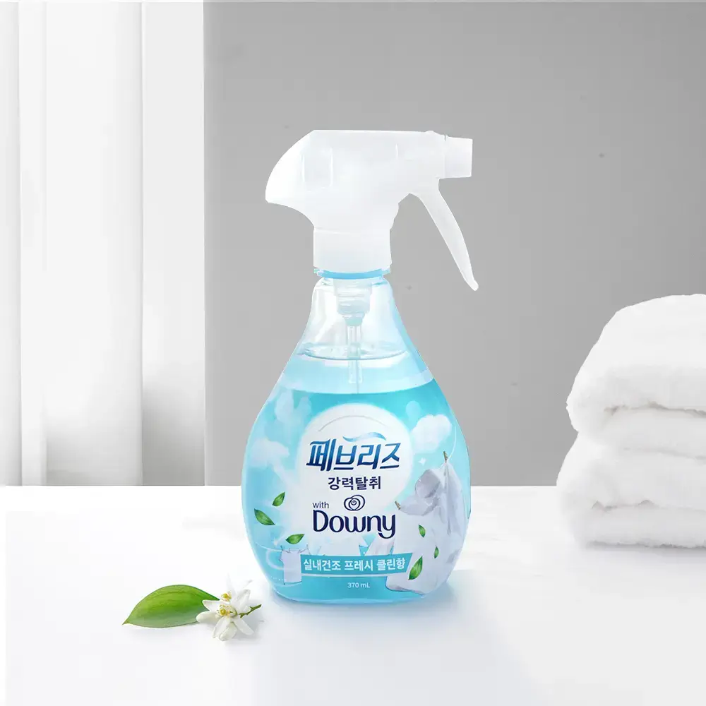 페브리즈 섬유탈취제 다우니 실내건조 프레시클린향 용기형 370ml