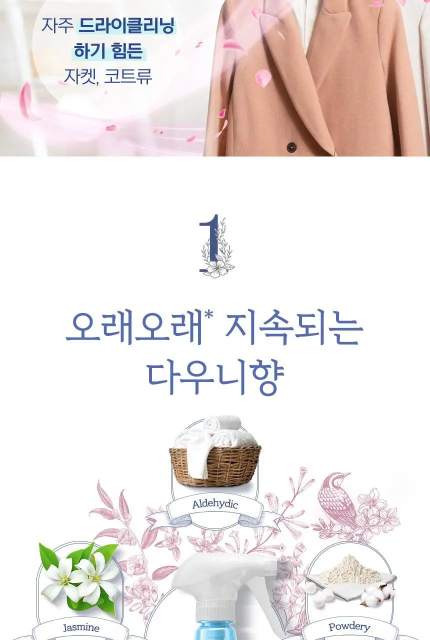 페브리즈 섬유탈취제 다우니향 370ml 상세페이지 6