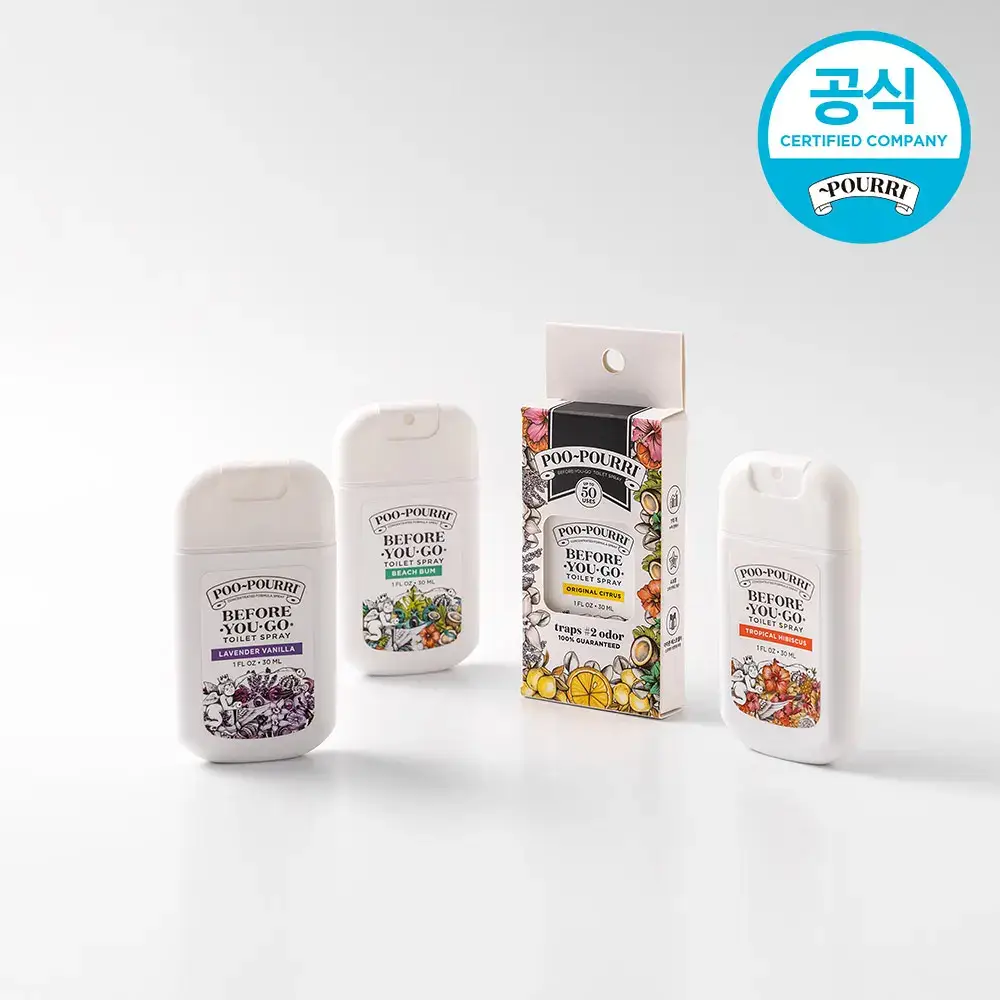 푸푸리 포켓스프레이 30ml (시트러스/라벤더 바닐라/히비스커스/비치범) 4종 택1