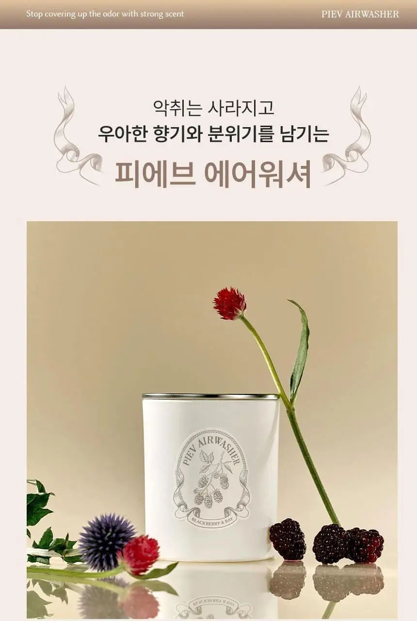 피에브 에어워셔 고체탈취제 250g 5종 (피톤치드/머스크/무향/코튼/블랙베리&베이) 상세페이지 12