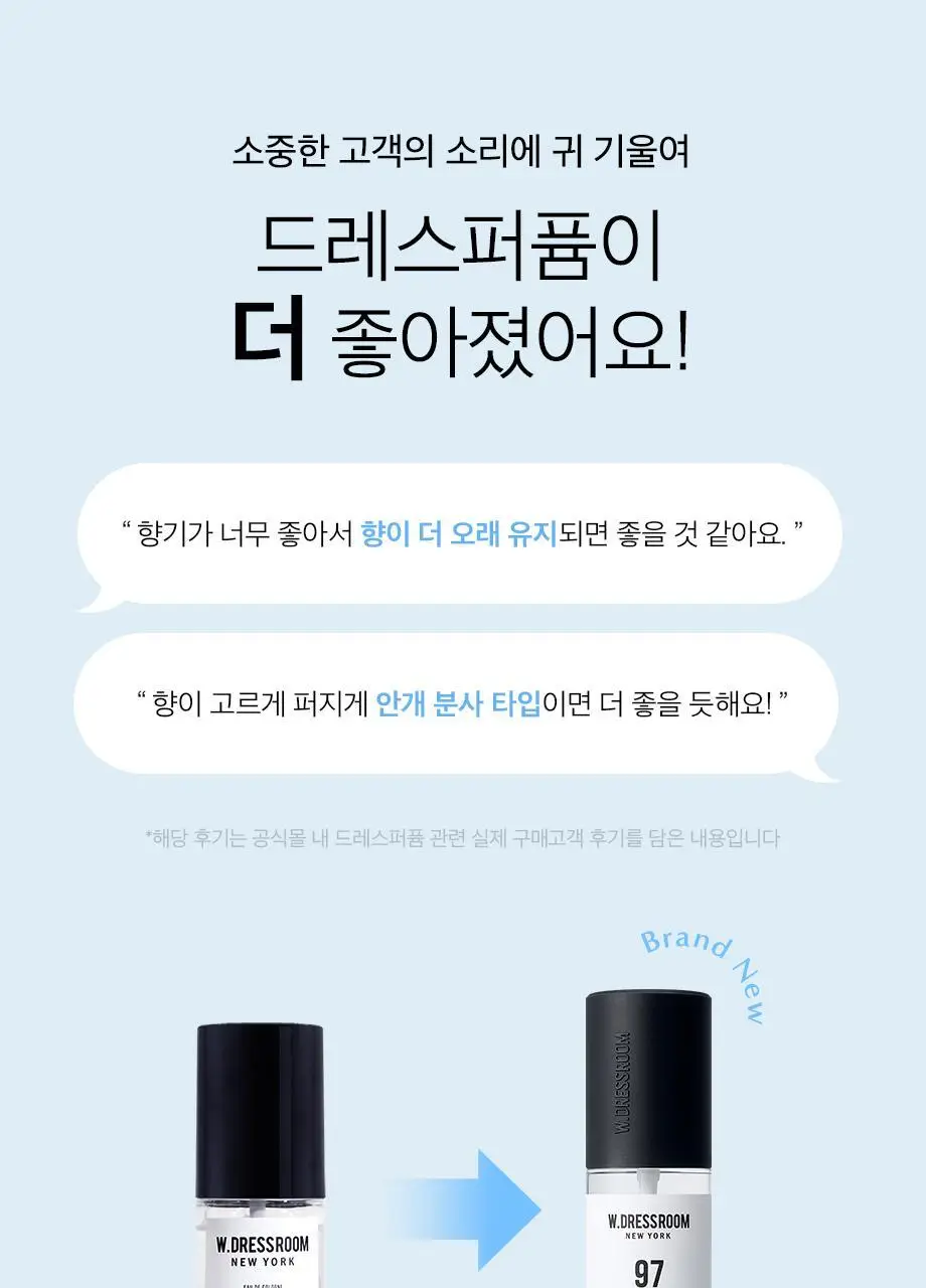 W.DRESSROOM 드레스퍼퓸 시즌3 80ml 6종 택1 상세페이지 3