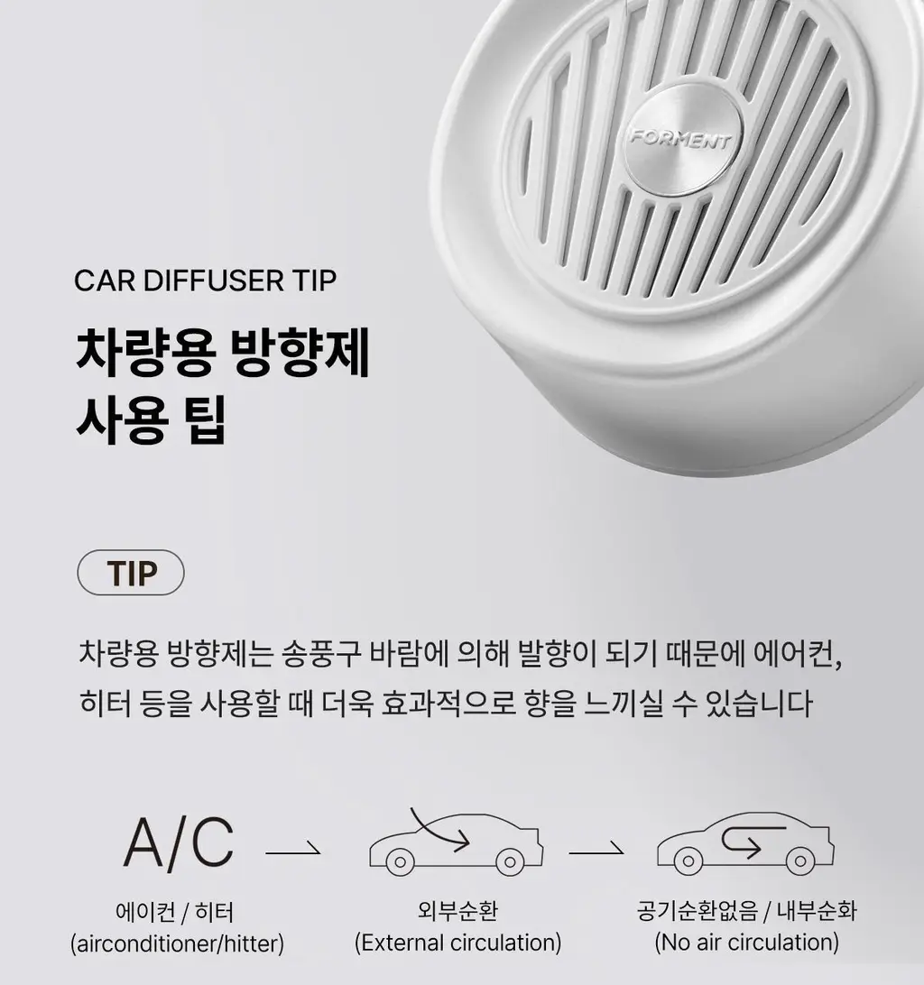 포맨트 퍼퓸 차량용 방향제 코튼허그 3종 택1(크롬블랙/로즈골드/화이트펄) 상세페이지 53