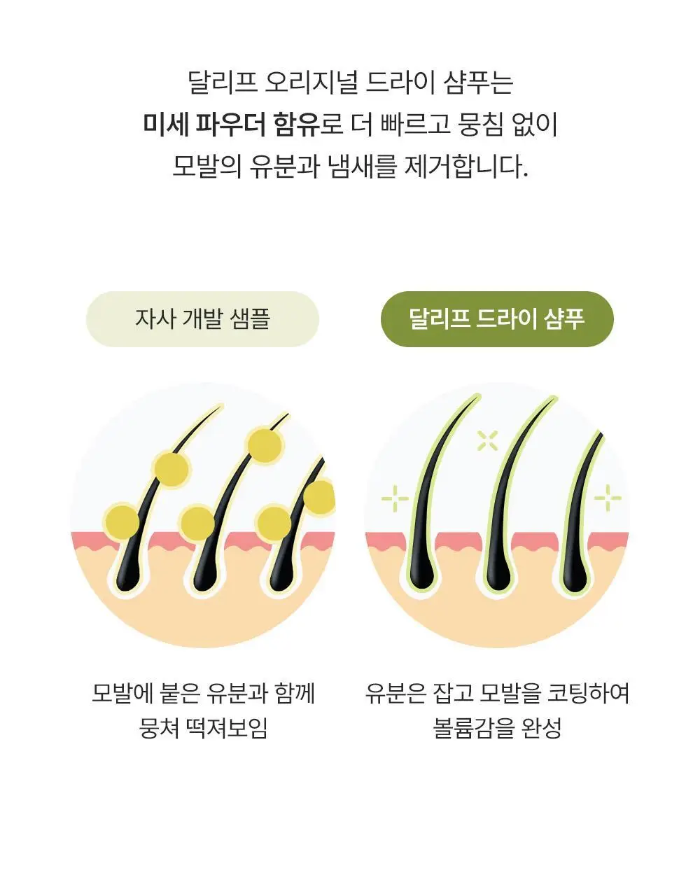 달리프 오리지널 퍼퓸 드라이샴푸 200ml (노세범/유분순삭) 상세페이지 10