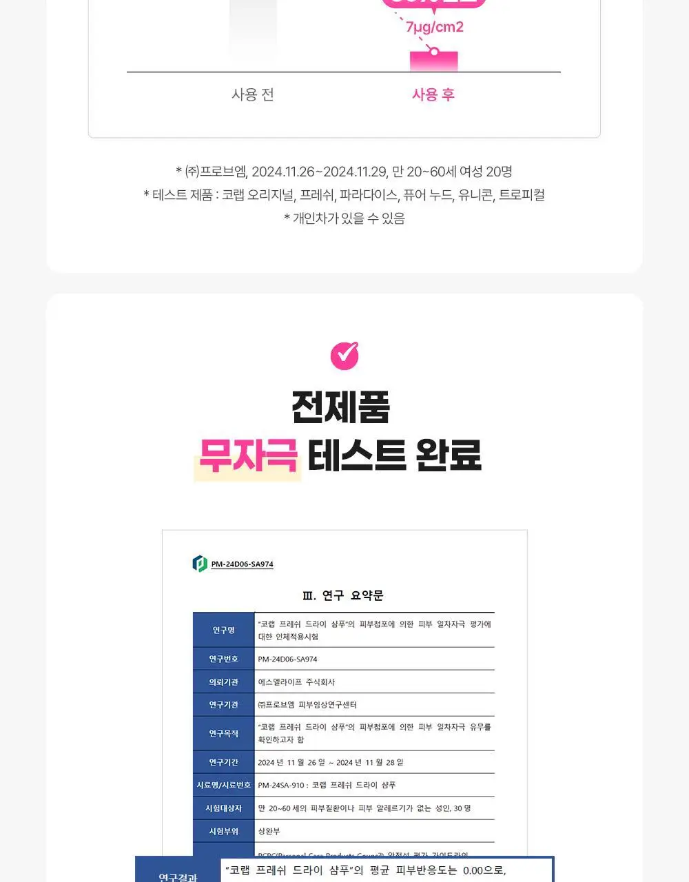 코랩 드라이샴푸 유니콘 트래블 듀오세트 50mlx2 상세페이지 17
