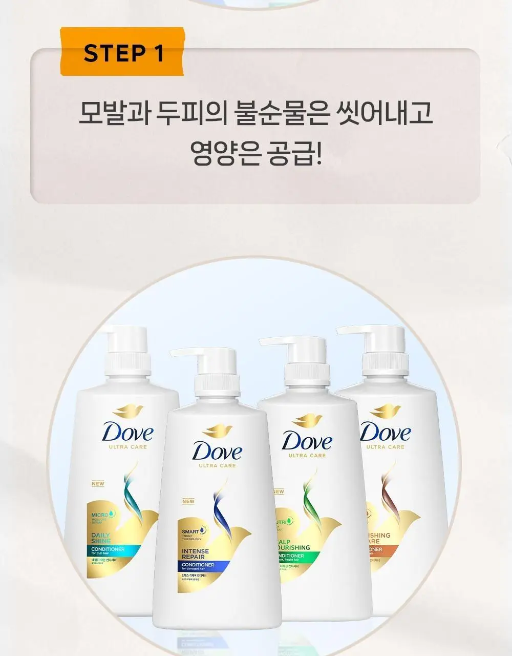 도브 울트라 케어 샴푸 & 컨디셔너 8종 택1 상세페이지 10