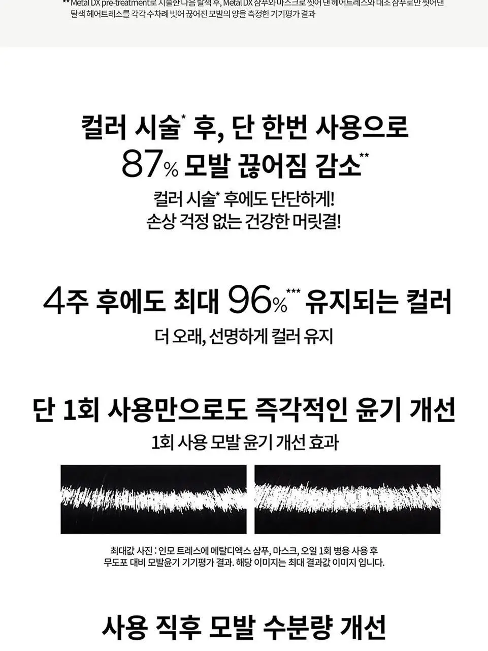 로레알프로페셔널 메탈디엑스 디스커버리 2종 키트 (샴푸 100ml + 마스크 75ml) 상세페이지 5