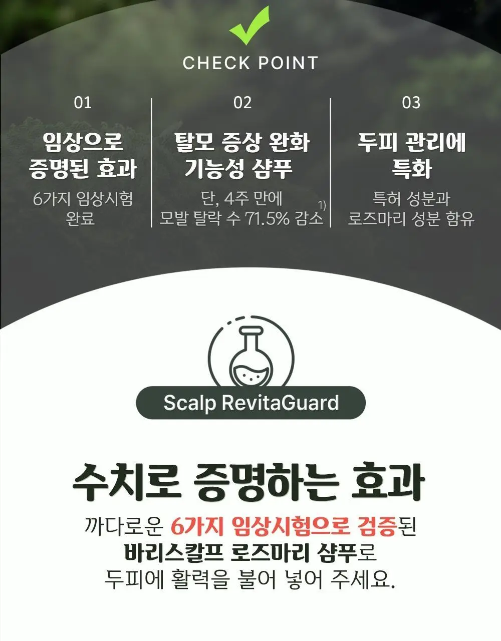 몽잘 바리스칼프 로즈마리샴푸 500ml 단품/기획 (탈모증상완화) 상세페이지 4