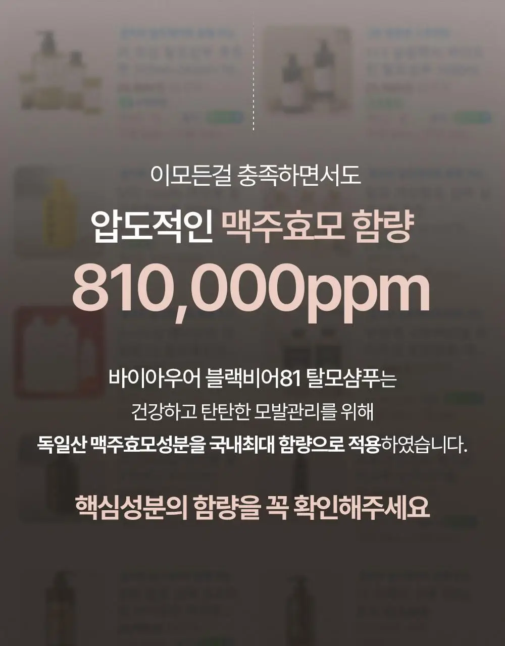 바이아우어 블랙비어 81% 샴푸 510ml 상세페이지 6