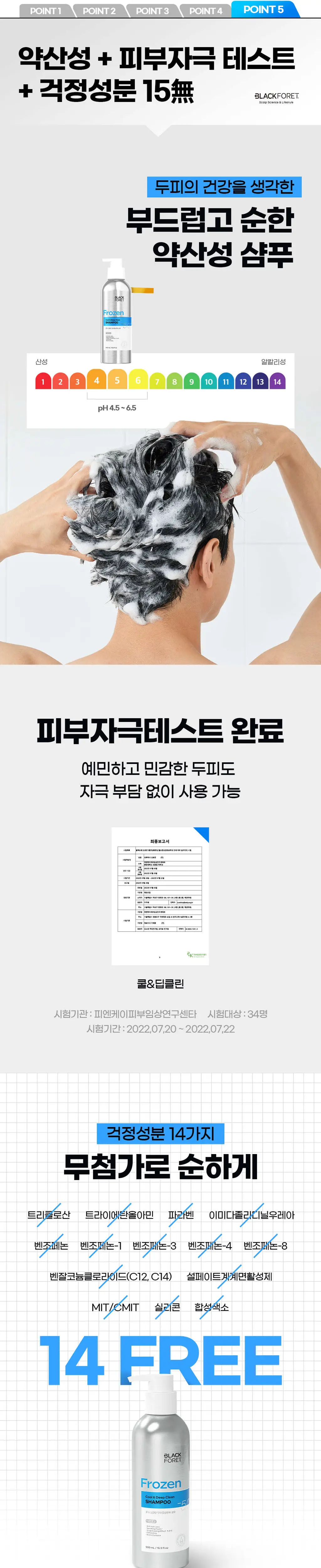 블랙포레 프로즌 탈모증상완화 샴푸 500ml 2종 중 택 1 (쿨&딥클린, 두피강화&밸런스) 상세페이지 5