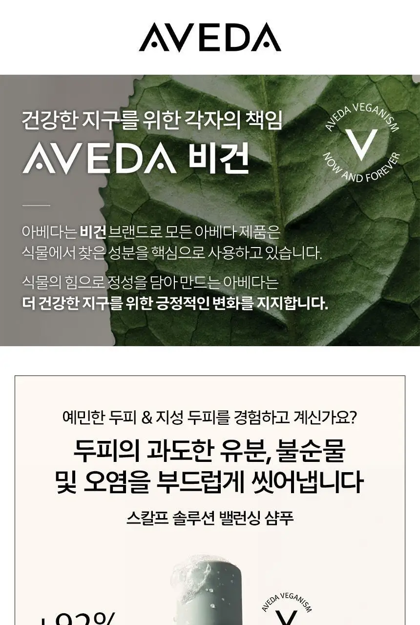 아베다 스칼프솔루션 밸런싱 샴푸 200ml 상세페이지 3