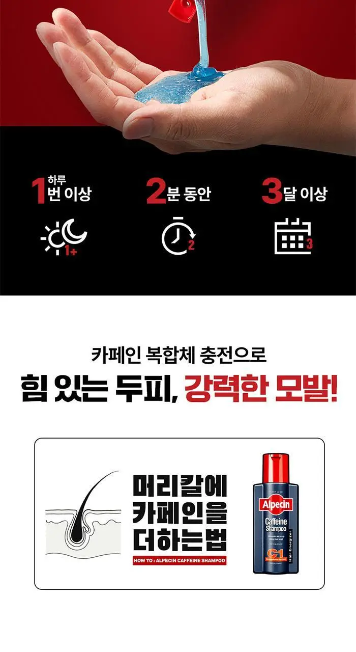알페신 카페인샴푸 C1 375ml 기획 세트(+리퀴드 75ml+펌프) 상세페이지 15