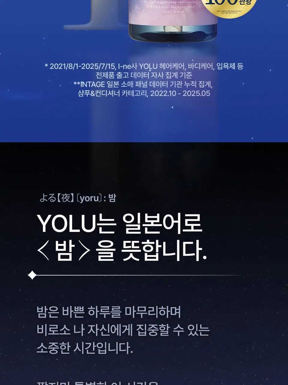 요루 나이트 리페어 샴푸/트리트먼트 440ml 4종 상세페이지 5