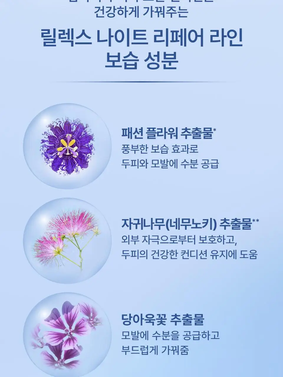 요루 나이트 리페어 샴푸/트리트먼트 440ml 4종 상세페이지 25