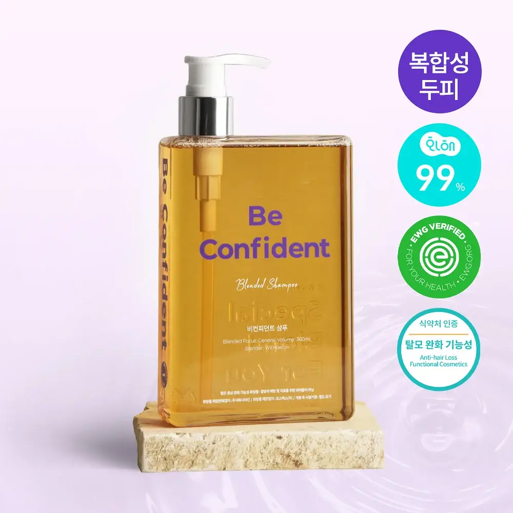 위드비컨 탈모증상완화 비컨피던트 샴푸 360ml(복합성 두피)