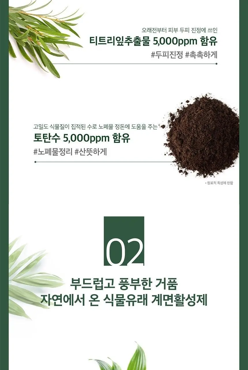 쿤달 티트리 앤 마카다미아 딥 클렌징 지성샴푸 500ml 4종 택 1 상세페이지 10