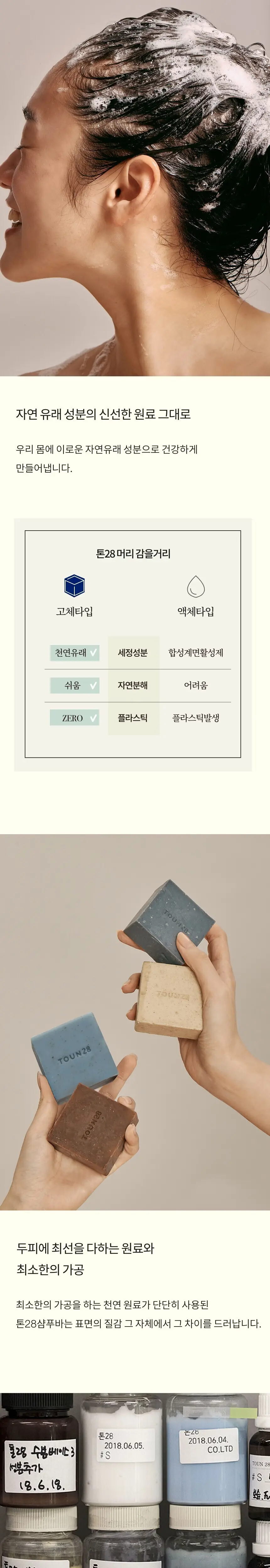 톤28 모발탈락개선 샴푸바 100g 2종 택1 (바오밥/검은콩) 상세페이지 4