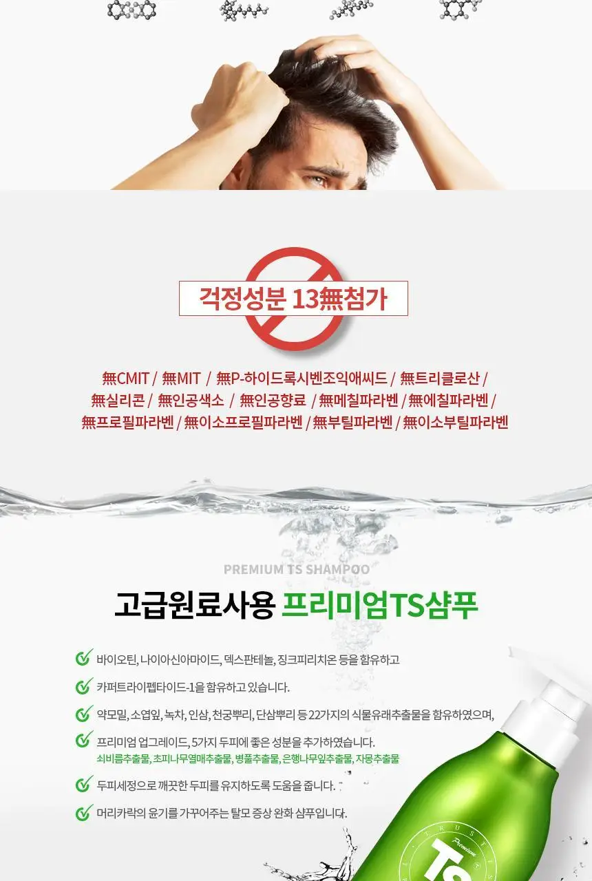 TS 프리미엄 샴푸 (본품500g+140g+6gx10매 추가 증정) 상세페이지 4