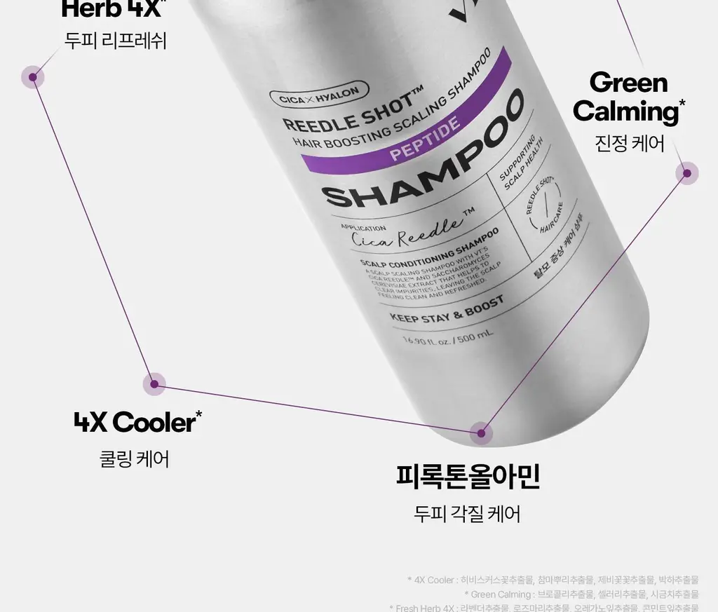 VT 리들샷 헤어 부스팅 스케일링 샴푸 500ml 상세페이지 32