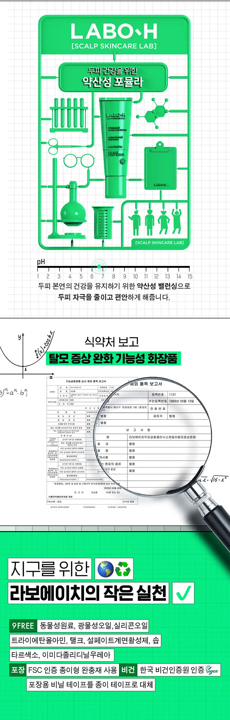 라보에이치 두피강화클리닉 스케일러 탈모증상완화 208G(한정기획 / 단품) 상세페이지 13