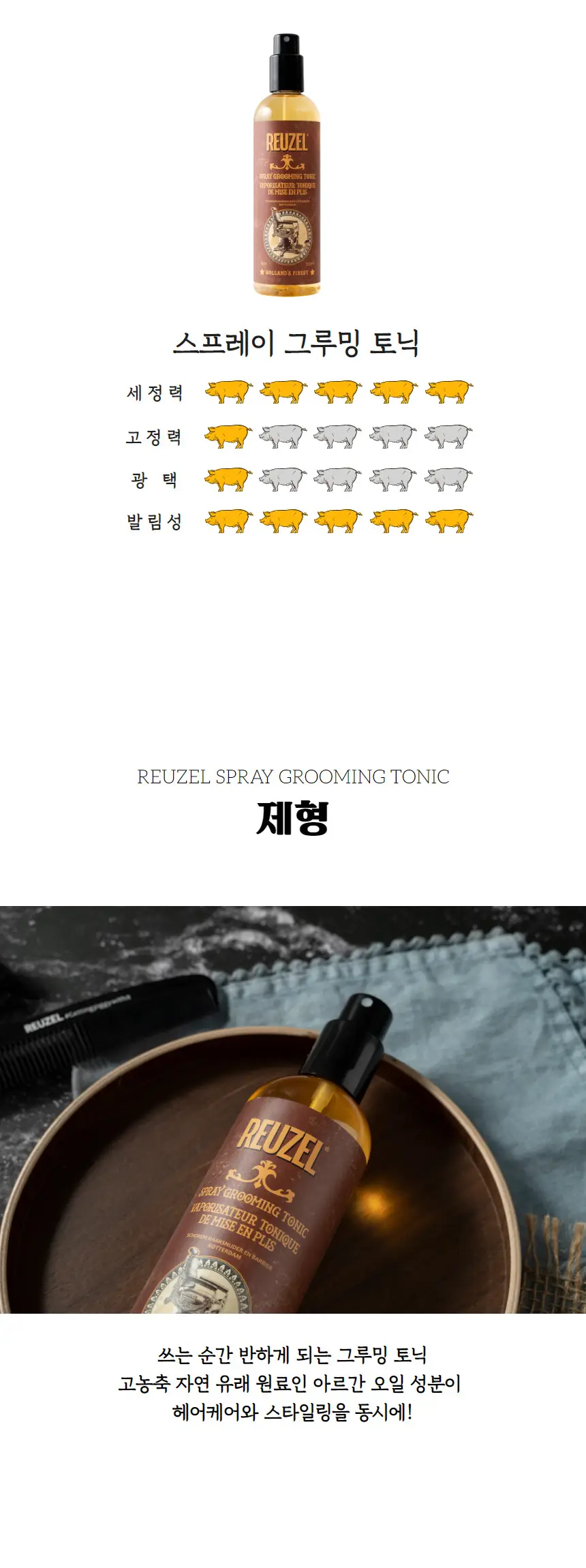 리우젤 스프레이 그루밍 토닉 355ml 상세페이지 5
