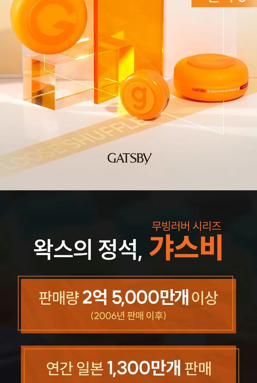 갸스비 무빙러버 루즈셔플 웨이브 왁스 80g 상세페이지 3