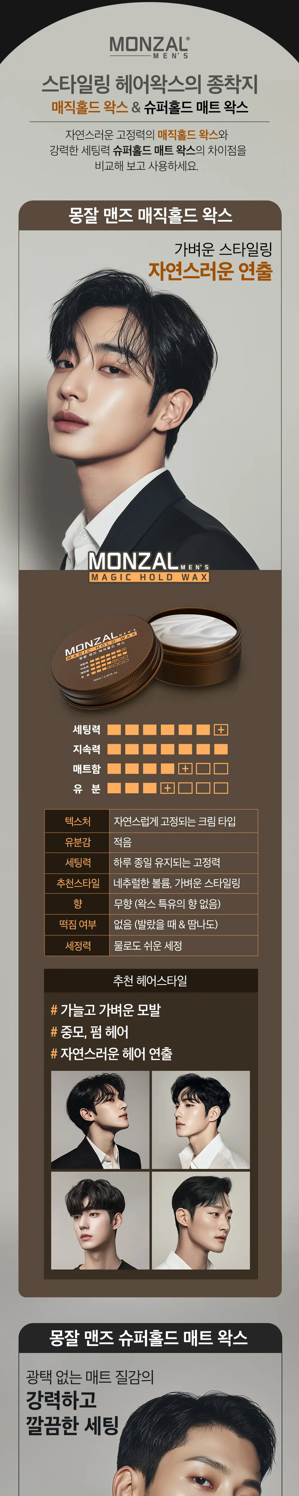 몽잘 맨즈 매직홀드 왁스 50ml 상세페이지 4