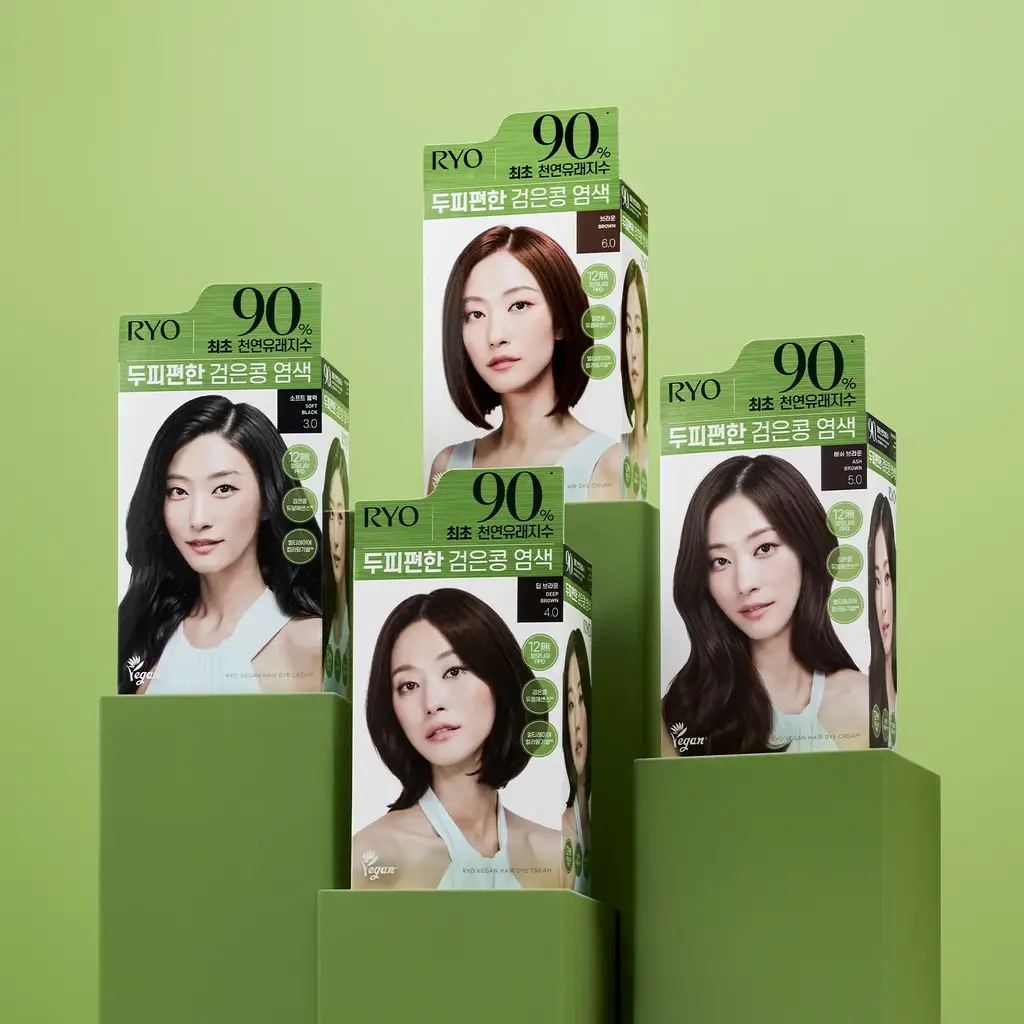려 두피편한 검은콩 염색 120G 4종