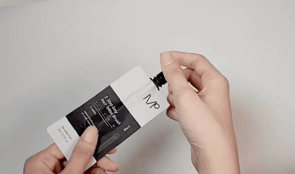모다모다 원스텝 이지 헤어 타투 브러쉬 블랙 / 브라운 5ml 4매입 상세페이지 17