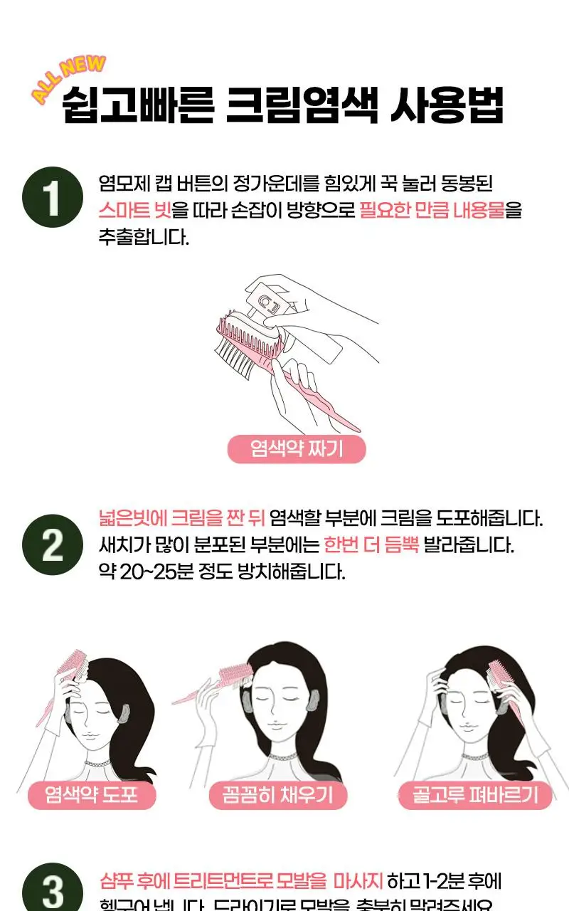 미쟝센 올뉴 쉽고빠른 크림염색(새치염색/뿌리염색) 상세페이지 23
