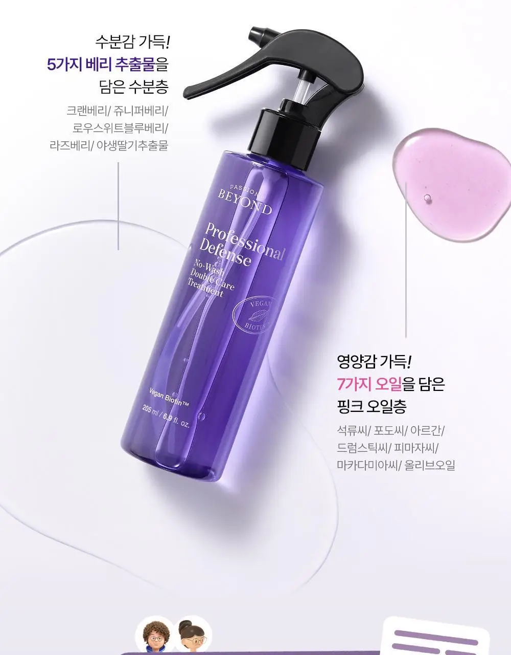 비욘드 프로페셔널 디펜스 노워시 더블 케어 트리트먼트 205ml 상세페이지 9