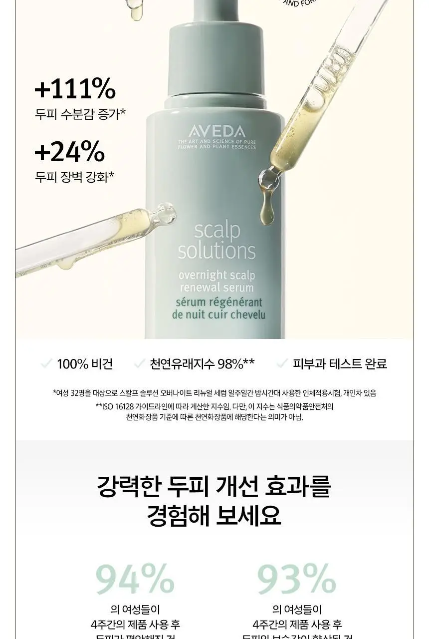 아베다 스칼프솔루션 오버나이트 리뉴얼 세럼 50ml 상세페이지 4