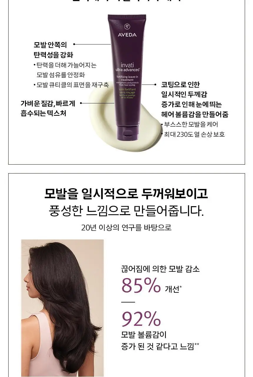 아베다 인바티 울트라 어드밴스드 리브-인 트리트먼트 100ml 상세페이지 5
