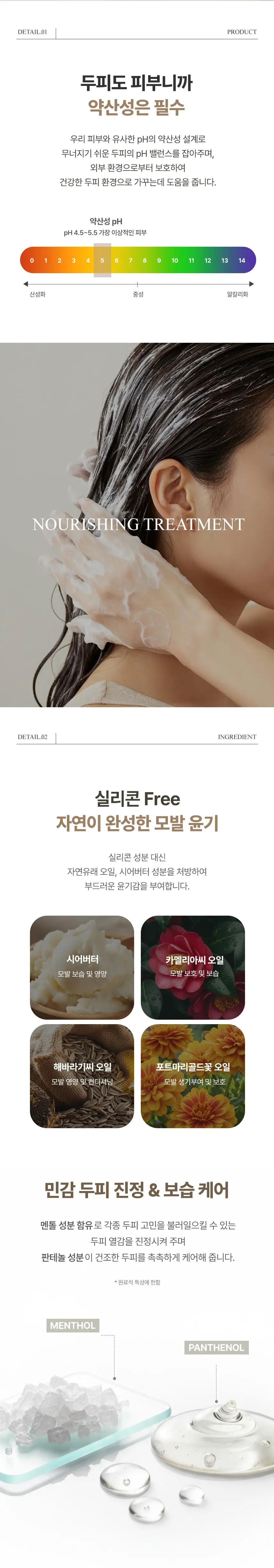 나우앤댄 너리싱 헤어 트리트먼트 250ml 상세페이지 3
