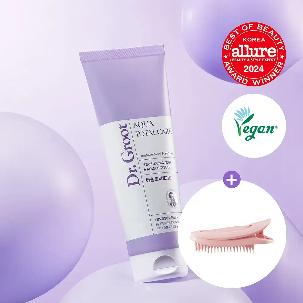닥터그루트 아쿠아 캡슐 트리트먼트 200ml 한정 기획 (+뿌리볼륨집게 증정)