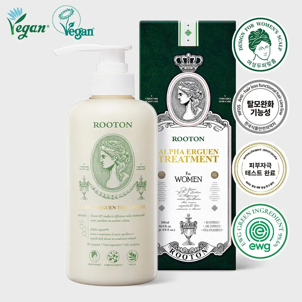 루톤 여성두피용 알파 에르겐 트리트먼트 500ml(두피&모발 듀얼케어)