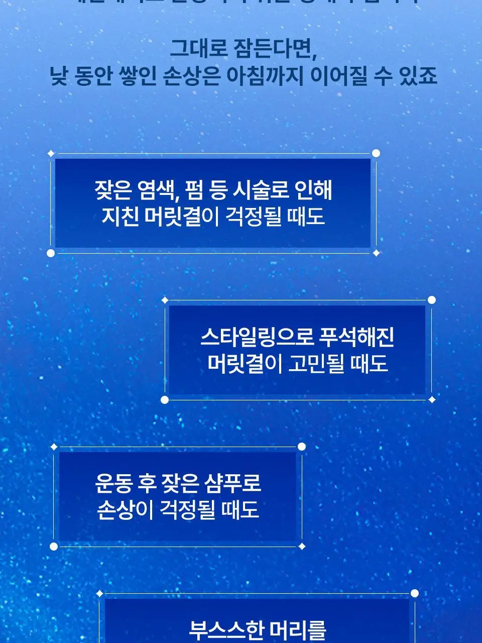 요루 캄 나이트 리페어 샴푸/트리트먼트 440ml (수분 케어) 상세페이지 4